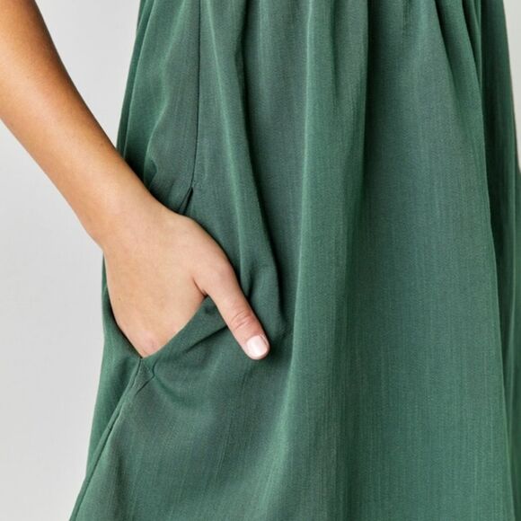 Francesca’s Alexia bow back mini dress green L NWT - Picture 8 of 8